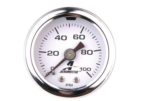 Aeromotive Inc., 15633 Aeromotive Inc. Gauge Fuel Pressure 1-1/2 Inch Diameter